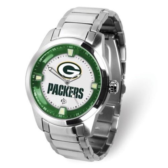 Stainless Steel Green Bay Packers NFL Team Watch
